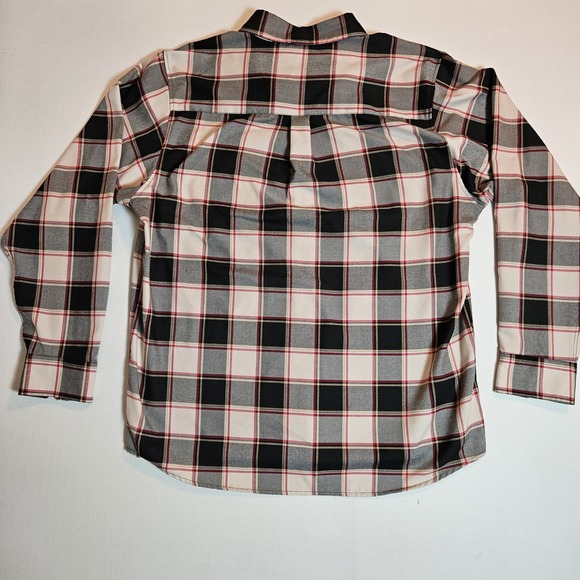 Dixxon Flannel Shirt 2XL The Johnstown Gray Red Plaid Long Sleeve D-Tech - Picture 6 of 6